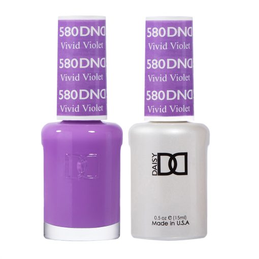 Sơn móng tay gel DND Duo 580 - Tím sống động