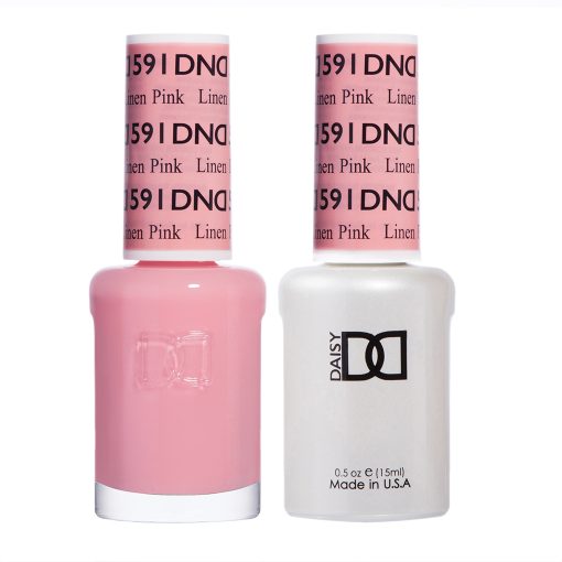 Sơn móng tay gel DND Duo 591 - Hồng vải lanh