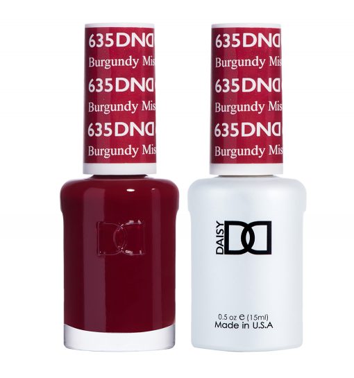 Sơn móng tay gel DND Duo 635 - Burgundy Mist