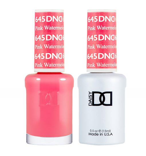 Sơn móng tay gel DND Duo 645 - Hồng dưa hấu