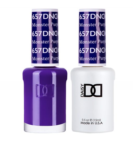 Sơn móng tay gel DND Duo 657 - Tím quái vật