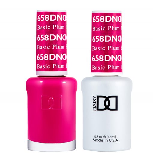Sơn móng tay gel DND Duo 658 - Màu mận cơ bản