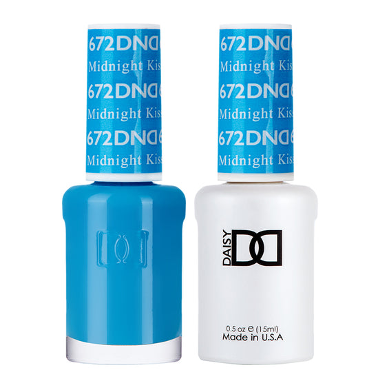 DND Gel Nail Polish Duo 672 - Midnight Kiss