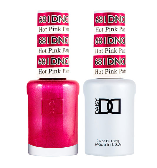 DND Gel Nail Polish Duo 681 - Hot Pink Patrol