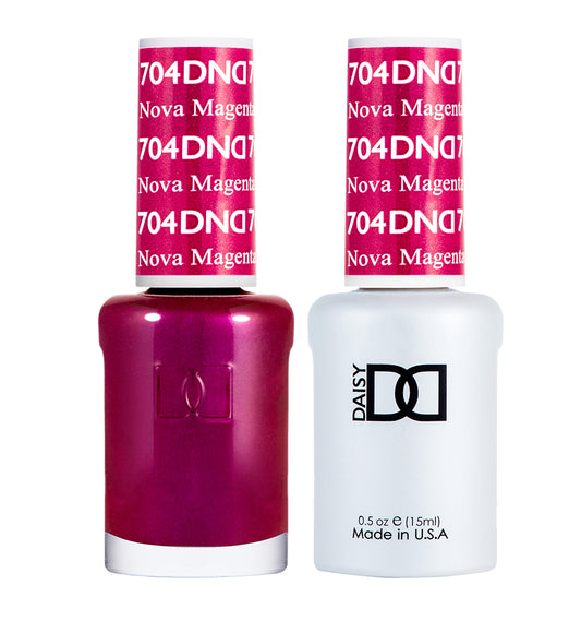 Sơn móng tay gel DND Duo 704 - Nova Magenta