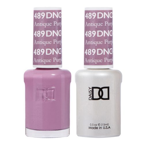 Sơn móng tay dạng gel DND Duo 489 - Tím cổ điển