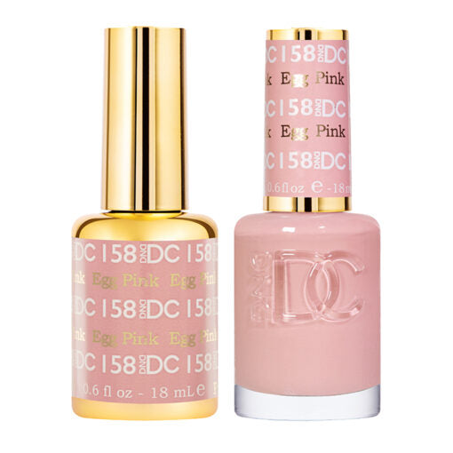 DND DC Duo Gel & Nail Polish 158 - Egg Pink