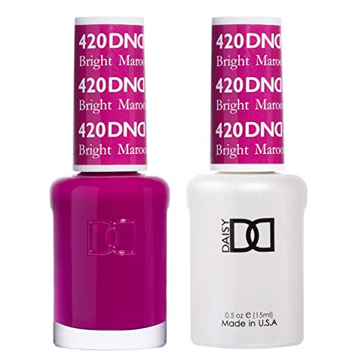Sơn móng tay gel DND Duo 420 - Màu đỏ tía tươi sáng
