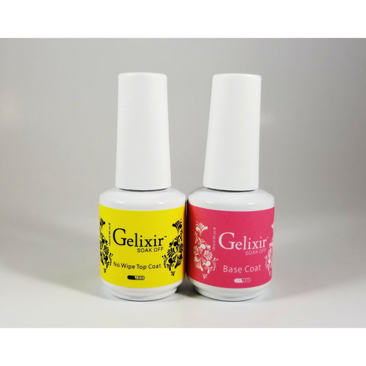 GELIXIR - Gel Soak Off - Capa superior base que no se limpia - .5 oz / 15 ml