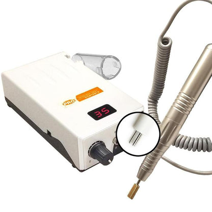 Máy giũa móng tay Medicool Pro Power 35K chạy điện cầm tay &amp; có thể sạc lại - Trắng ngọc trai