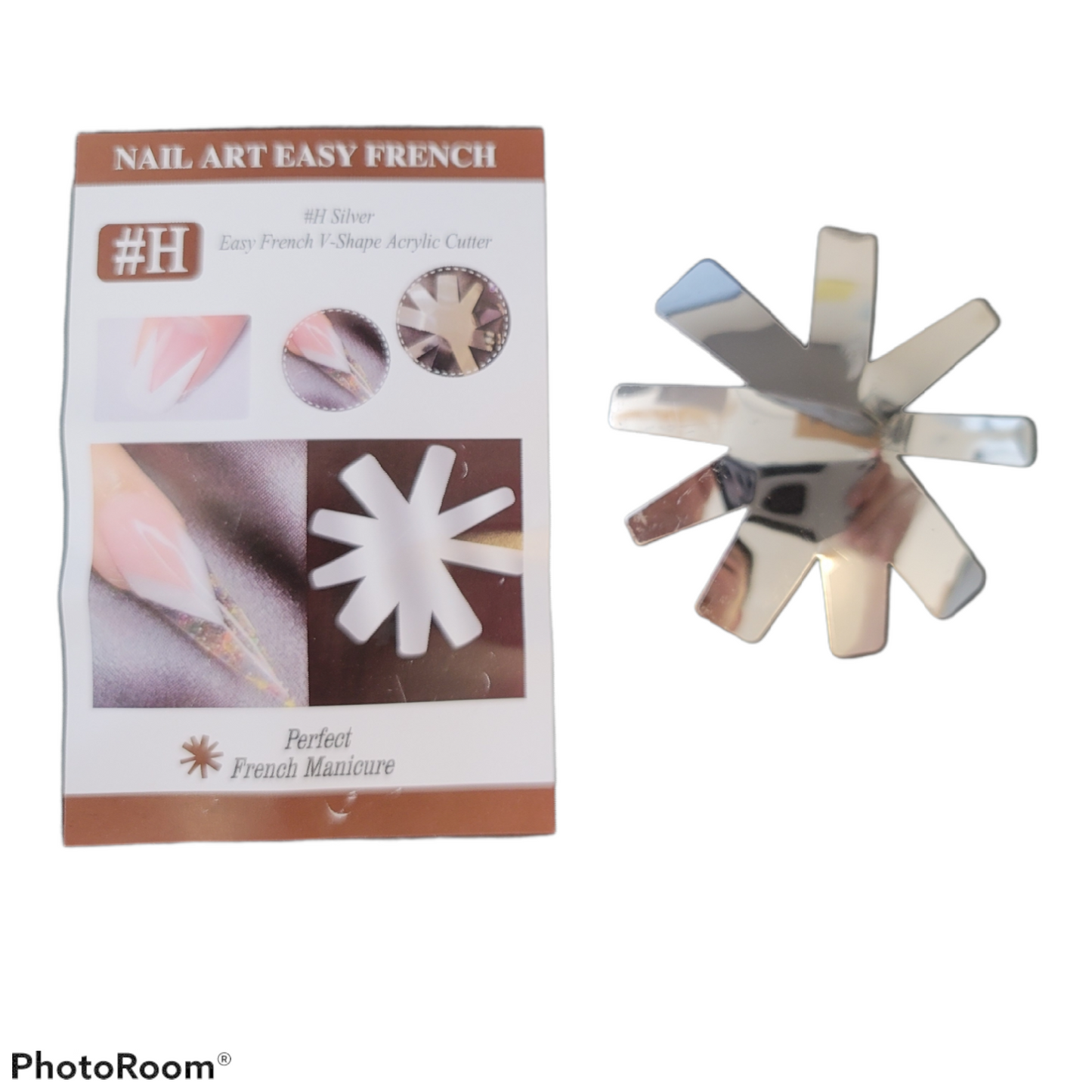 Easy French V-Shape Acrylic Cutter for Pink and White