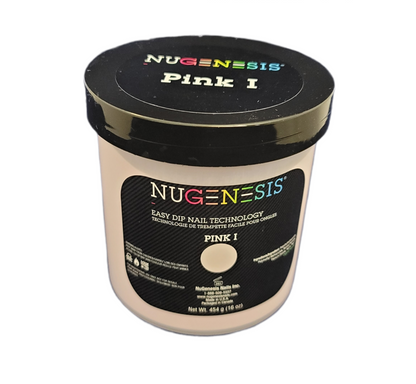 NuGenesis Nail Dipping Powder Refill Size 16oz/454g - HỒNG I 