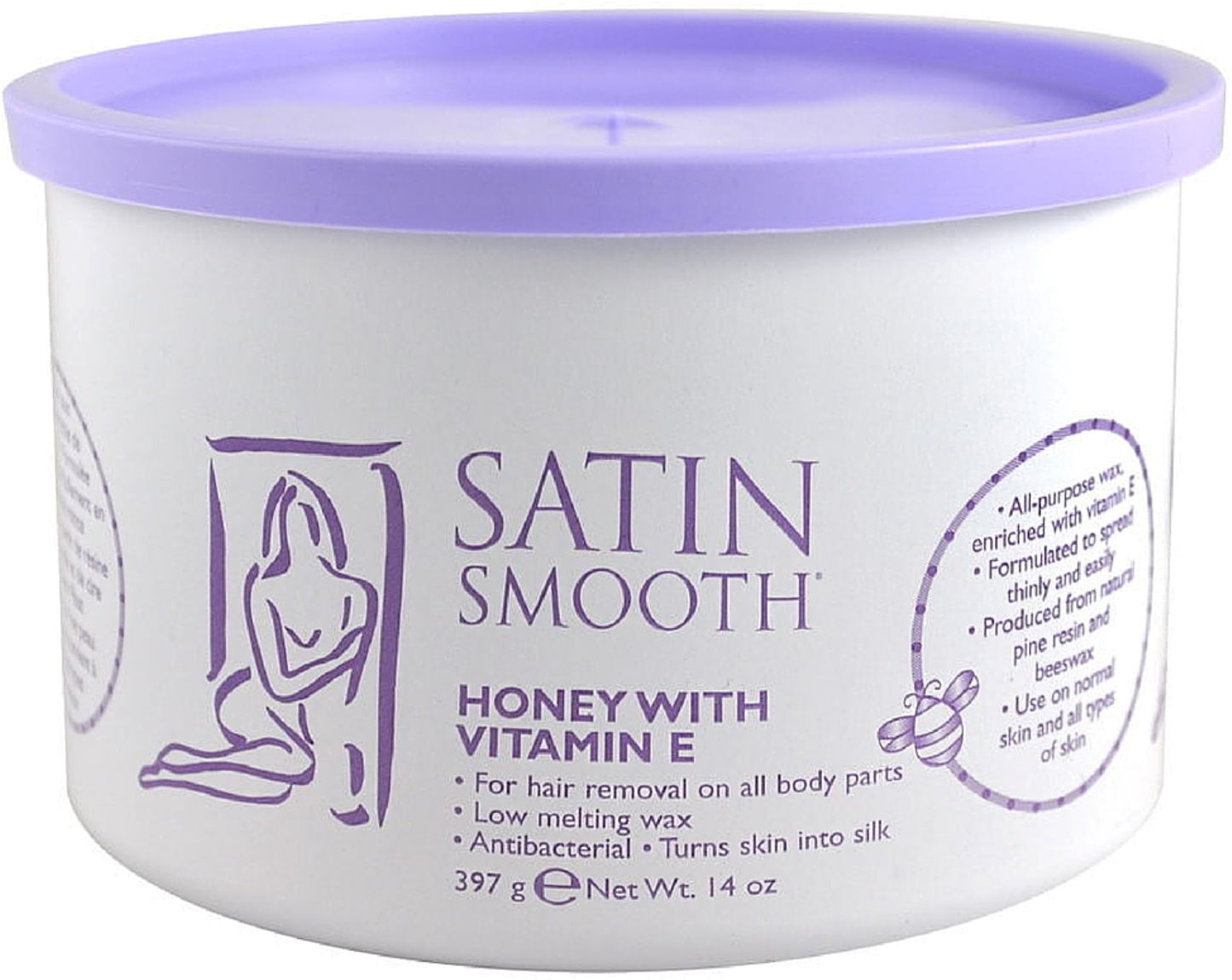 Sáp ong mịn Satin với Vitamin E - 14 oz