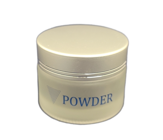 Hũ thủy tinh mờ rỗng 2 oz - Có nhãn bột 