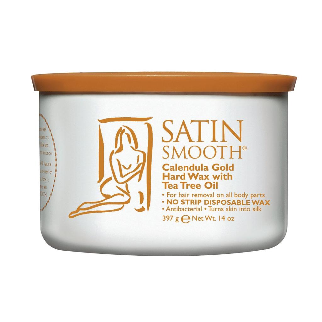 Satin Smooth - Sáp cứng Calendula Golden với tinh dầu tràm trà 14oz